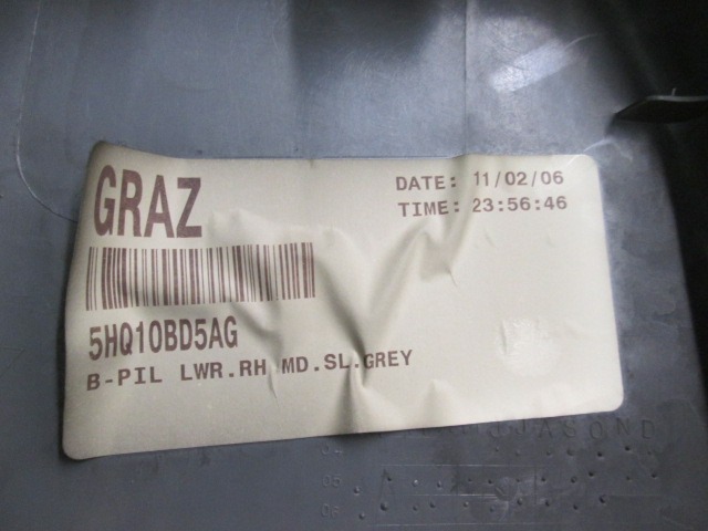 VERKLEIDUNG A- / B- / C-SAULE OEM N. 5HQ10BD5AG GEBRAUCHTTEIL JEEP GRAND CHEROKEE (05/2005-08/2008) DIESEL HUBRAUM 30 JAHR. 2007