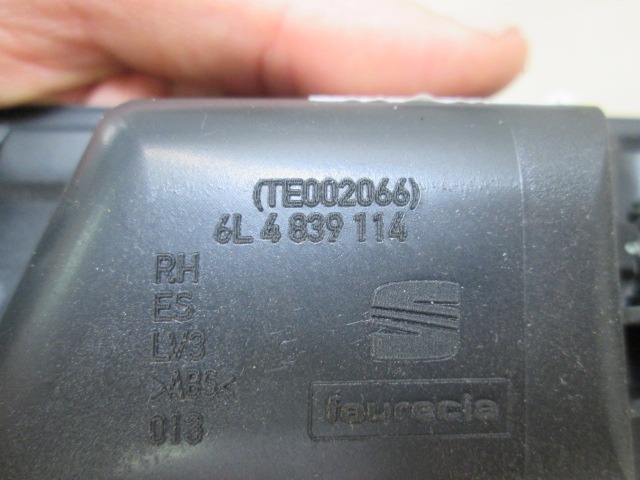 TUROFFNER OEM N. 6L4839114 GEBRAUCHTTEIL SEAT IBIZA MK3 (01/2002 - 01/2006) BENZINA HUBRAUM 12 JAHR. 2002