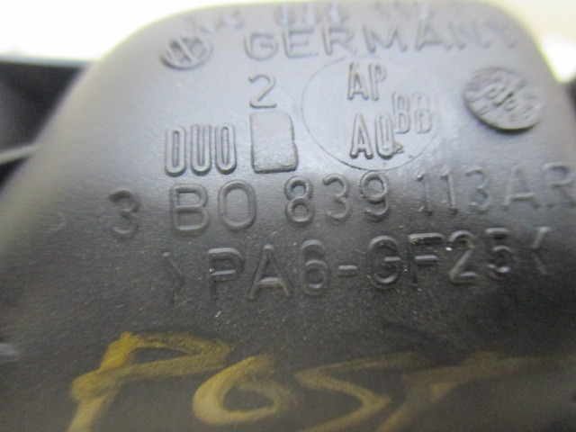 TUROFFNER OEM N. 3B0839113 GEBRAUCHTTEIL VOLKSWAGEN GOLF MK4 BER/SW (1998 - 2004) DIESEL HUBRAUM 19 JAHR. 2000