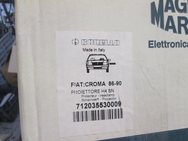 SCHEINWERFER LINKS OEM N. 82405416 GEBRAUCHTTEIL FIAT CROMA (1985 - 1996)BENZINA HUBRAUM 20 JAHR. 1985