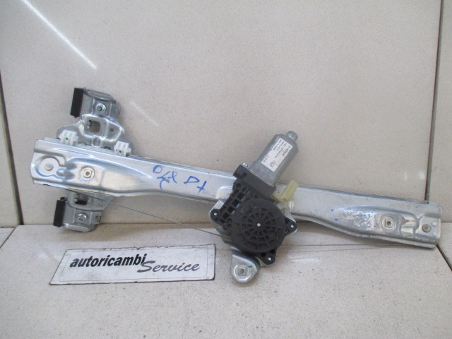 TURFENSTERMECHANISMUS HINTEN OEM N. 95299682 GEBRAUCHTTEIL CHEVROLET CRUZE J300 (DAL 2009) DIESEL HUBRAUM 17 JAHR. 2013