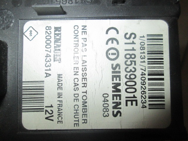 KIT ACCENSIONE AVVIAMENTO OEM N. 17734 KIT ACCENSIONE AVVIAMENTO GEBRAUCHTTEIL RENAULT MEGANE BER/GRANDTOUR  (10/2002 - 02/2006) DIESEL HUBRAUM 19 JAHR. 2004