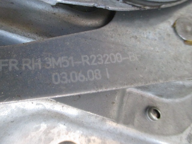 WINDSCHUTZMECHANISMUS DER VORDERTUR OEM N. 3M51-R23200 GEBRAUCHTTEIL FORD FOCUS BER/SW (2008 - 2011) DIESEL HUBRAUM 16 JAHR. 2008