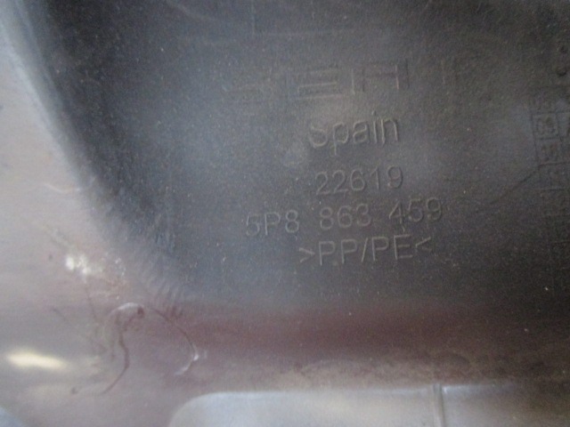HINTERE FUTTERVERRIEGELUNG / GRIFF OEM N. 5P8863459 GEBRAUCHTTEIL SEAT ALTEA XL 5P8 (2009 - 2015) DIESEL HUBRAUM 16 JAHR. 2010