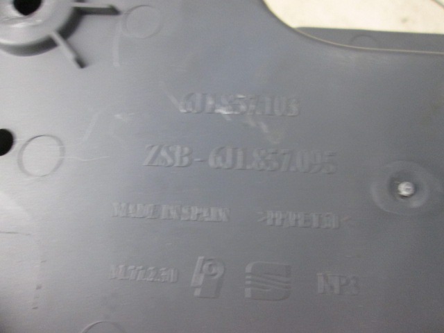 HANDSCHUHKASTEN OEM N. 6J1857095 GEBRAUCHTTEIL SEAT IBIZA MK4 BER/SW (2008 - 2012)BENZINA HUBRAUM 14 JAHR. 2008