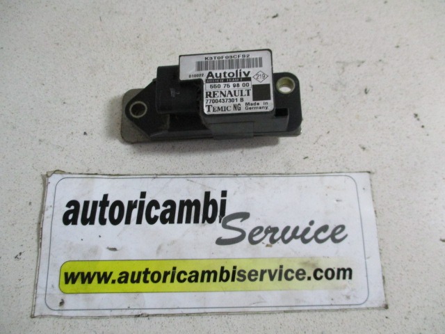 SENSOR AIRBAG OEM N. 550759800 GEBRAUCHTTEIL RENAULT SCENIC/GRAND SCENIC (1999 - 2003) DIESEL HUBRAUM 19 JAHR. 2000