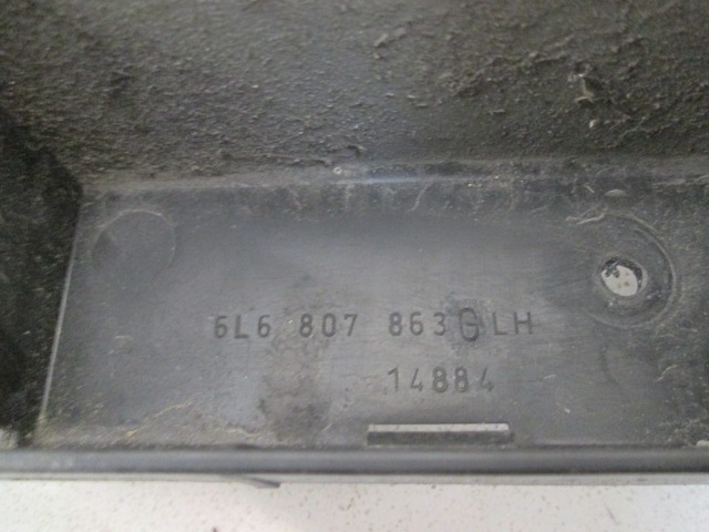 ANBAUTEILE STOSSFANGER HINTEN OEM N. 6L6807863G GEBRAUCHTTEIL SEAT IBIZA MK3 (01/2002 - 01/2006) DIESEL HUBRAUM 14 JAHR. 2003