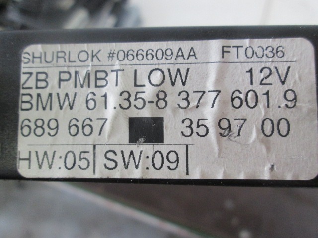 STEUERUNG DER TUR OEM N. 8377601 GEBRAUCHTTEIL BMW SERIE 5 E39 BER/SW (1995 - 08/2000) DIESEL HUBRAUM 25 JAHR. 1998