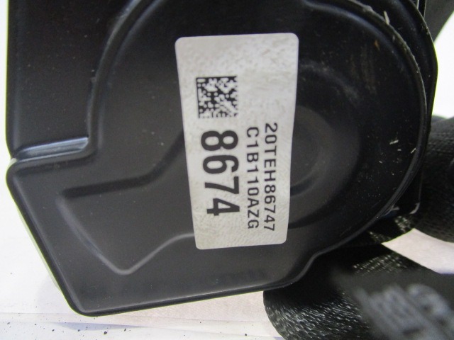 SICHERHEITSGURT OEM N. 96841928 GEBRAUCHTTEIL CHEVROLET SPARK (2009 - 2013) BENZINA/GPL HUBRAUM 10 JAHR. 2011