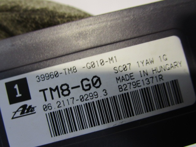 SENSOR ESP OEM N. 39960-TM8-G010-M1 GEBRAUCHTTEIL HONDA INSIGHT MK2 (2009 - 10/2013) IBRIDO HUBRAUM 13 JAHR. 2009