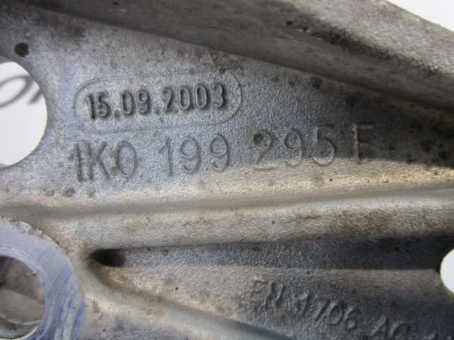 STUTZLAGER/FEDERUNTERLAGE/ANBAUTEILE OEM N. 1K0199295F GEBRAUCHTTEIL SEAT LEON 1P1 (2005 - 2012) BENZINA/GPL HUBRAUM 16 JAHR. 2010