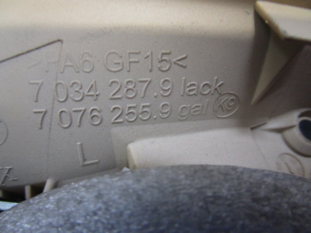 TUROFFNER OEM N. 51217076250 GEBRAUCHTTEIL BMW SERIE 5 E60 E61 (2003 - 2010) DIESEL HUBRAUM 30 JAHR. 2005