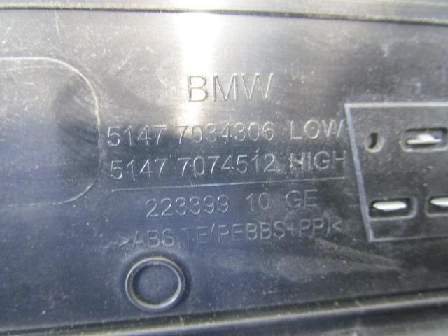 SEITENVERKLEIDUNG FUSSRAUM OEM N. 51477897244 GEBRAUCHTTEIL BMW SERIE 5 E60 E61 (2003 - 2010) DIESEL HUBRAUM 30 JAHR. 2005