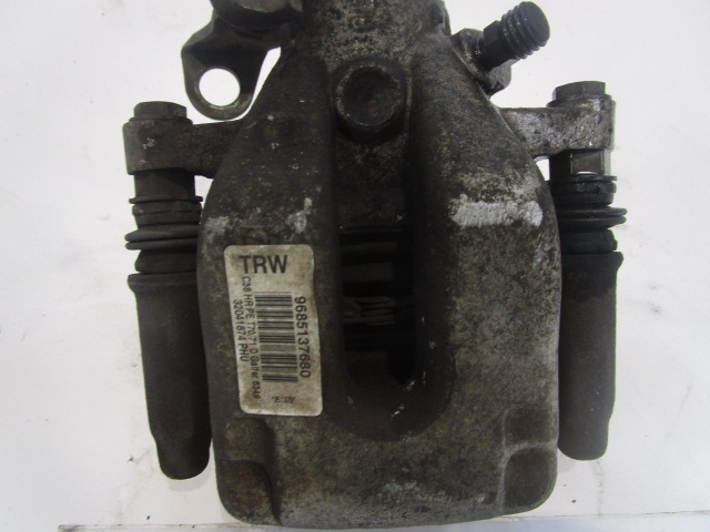 BREMSSATTEL BREMSZANGE HINTEN RECHTS  OEM N. 9685137680 GEBRAUCHTTEIL PEUGEOT 308 MK1 T7 4A 4C BER/SW/CC (2007 - 2013) DIESEL HUBRAUM 16 JAHR. 2008