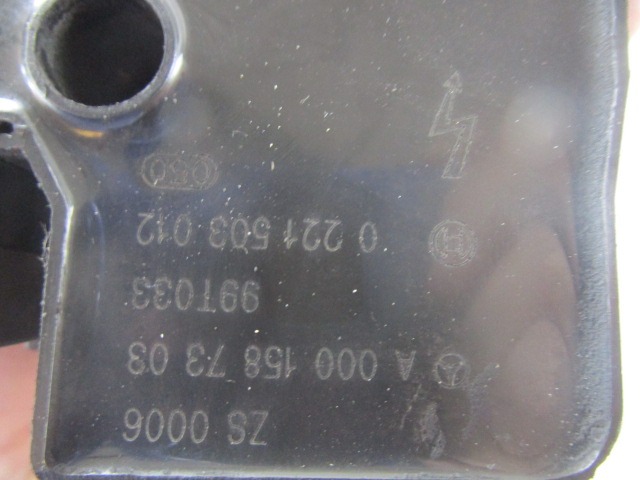 ZUNDSPULE OEM N. A0001587303 GEBRAUCHTTEIL MERCEDES CLASSE S W220 (1998 - 2006)BENZINA HUBRAUM 50 JAHR. 1999