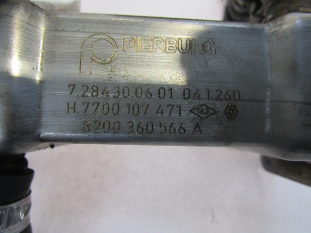 ABGAS-KUHLER OEM N. 8200360566A GEBRAUCHTTEIL RENAULT SCENIC/GRAND SCENIC (2003 - 2009) DIESEL HUBRAUM 19 JAHR. 2005