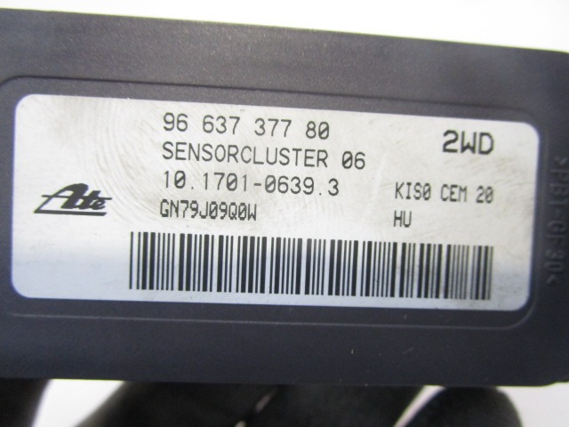 SENSOR ESP OEM N. 9663737780 10.1701-0639.3 GEBRAUCHTTEIL PEUGEOT 207 / 207 CC WA WC WK (05/2009 - 2015) BENZINA/GPL HUBRAUM 14 JAHR. 2009