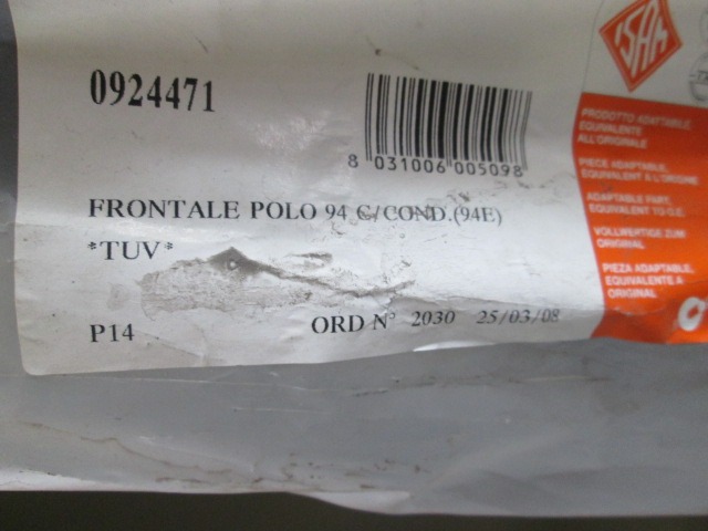 FRONTSCHURZEN/SCHLO?TRAGER OEM N. 6N0805594 GEBRAUCHTTEIL VOLKSWAGEN POLO (11/1994 - 01/2000)BENZINA HUBRAUM 14 JAHR. 1994