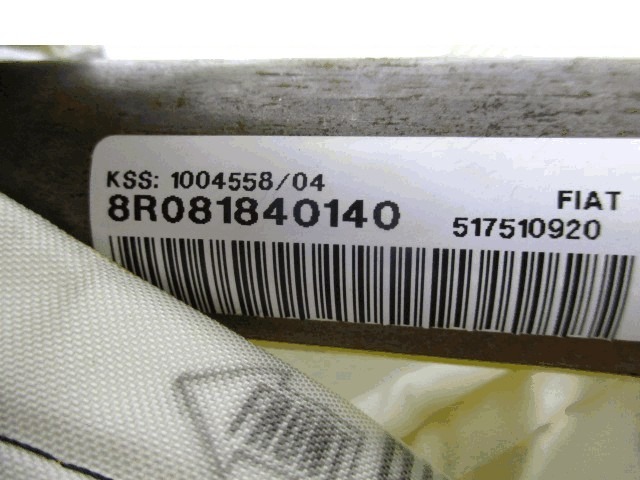 KOPFAIRBAG RECHTS OEM N. 517510920 GEBRAUCHTTEIL FIAT BRAVO 198 (02/2007 - 01/2011) DIESEL HUBRAUM 19 JAHR. 2008