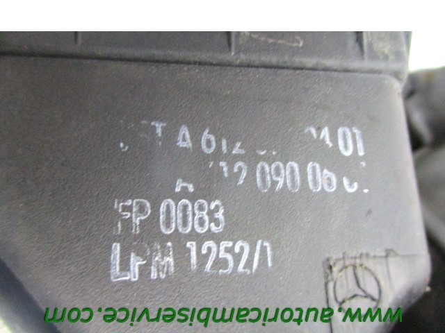 ANSAUGGERAUSCHDAMPFER OEM N. A6120900601 GEBRAUCHTTEIL MERCEDES CLASSE E W210 BER/SW (1995 - 2003) DIESEL HUBRAUM 27 JAHR. 2001