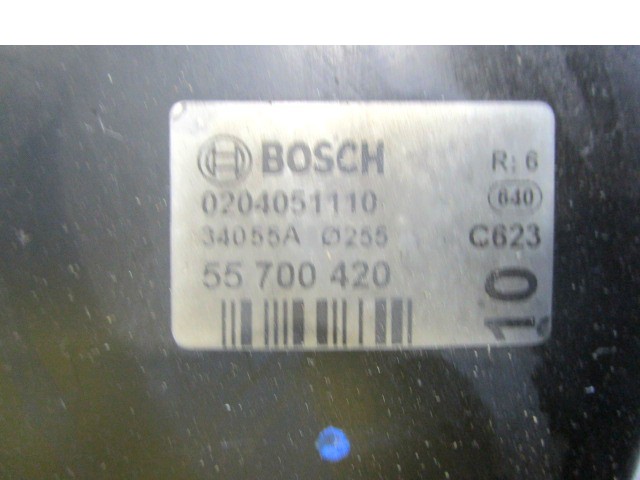 BREMSKRAFTVERSTARKER UNTERDRUCK OEM N. 204051110 GEBRAUCHTTEIL FIAT GRANDE PUNTO 199 (2005 - 2012) BENZINA HUBRAUM 12 JAHR. 2006