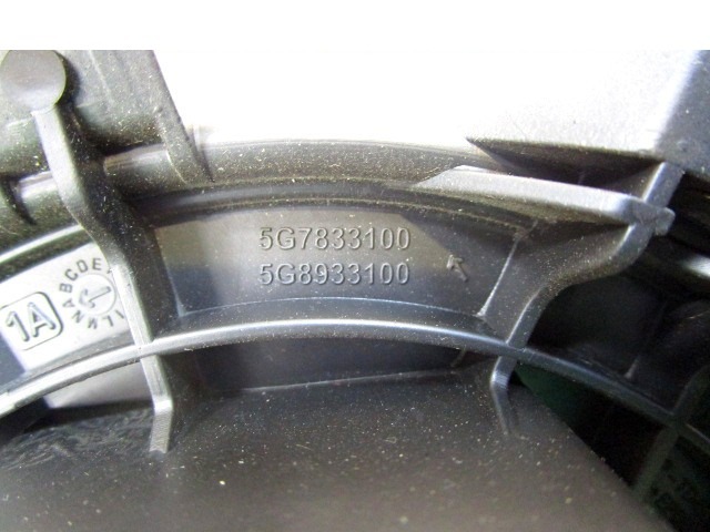 GEBLASE OEM N. 5G7833100 GEBRAUCHTTEIL FIAT BRAVO 198 (02/2007 - 01/2011) DIESEL HUBRAUM 16 JAHR. 2011