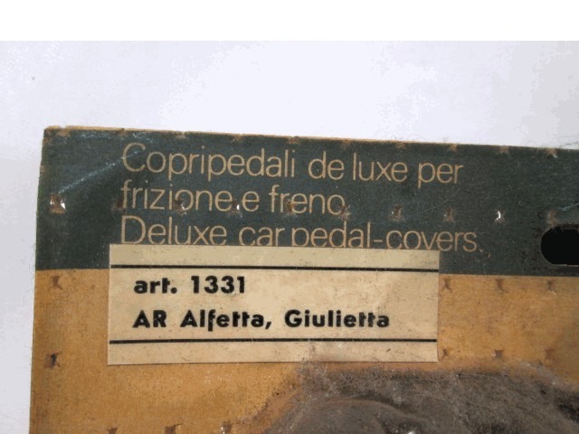 GOMMINI COATING COVERS PEDALE OEM N.  GEBRAUCHTTEIL ALFA ROMEO ALFETTA 116 (1972 - 1984)BENZINA HUBRAUM 20 JAHR. 1972
