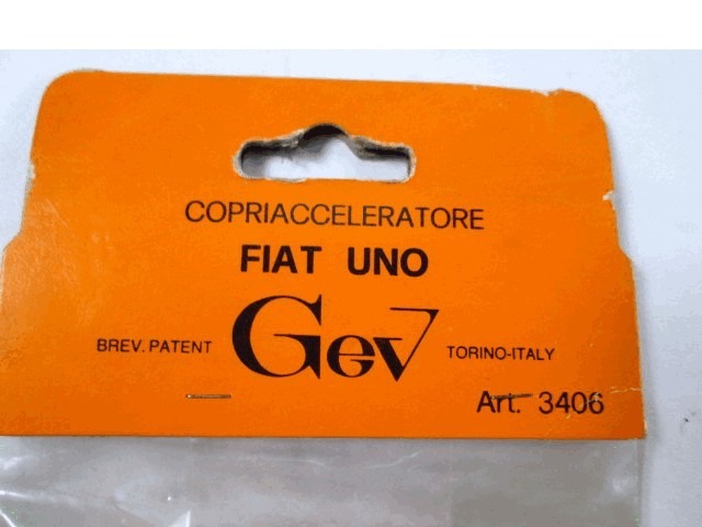 GOMMINI COATING COVERS PEDALE OEM N. 3406 GEBRAUCHTTEIL FIAT UNO MK1 (1983 -1989)BENZINA HUBRAUM 10 JAHR. 1983