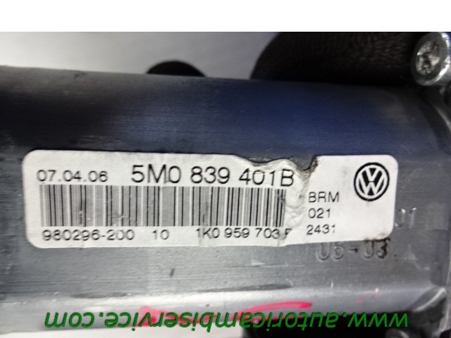 FENSTERMOTOR HINTEN OEM N. 130821431 GEBRAUCHTTEIL VOLKSWAGEN GOLF PLUS MK1 (2004 - 2009) BENZINA HUBRAUM 16 JAHR. 2006