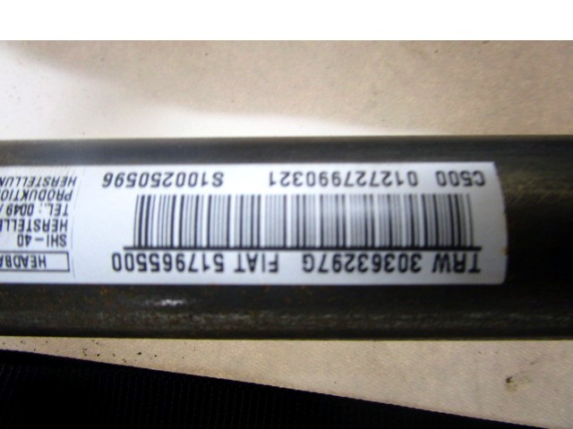 KOPFAIRBAG RECHTS OEM N. 517965500 GEBRAUCHTTEIL FIAT PUNTO EVO 199 (2009 - 2012)  DIESEL HUBRAUM 13 JAHR. 2010