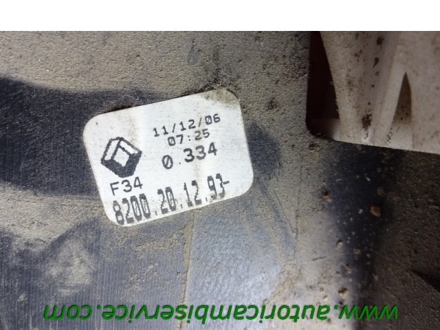 MANUELLER SCHALTHEBELMECHANISMUS OEM N. 8200201293 GEBRAUCHTTEIL RENAULT MASTER (2003 - 2010) DIESEL HUBRAUM 25 JAHR. 2007