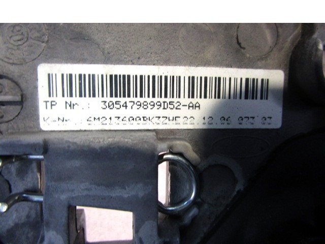 LENKRAD OEM N. 6M213600BK GEBRAUCHTTEIL FORD S MAX (2006 - 2010) DIESEL HUBRAUM 18 JAHR. 2007