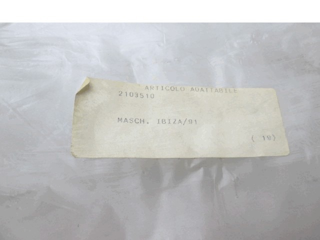 ?KUHLERGRILL? OEM N. 2103510 GEBRAUCHTTEIL SEAT IBIZA MK1 (1984 - 1993)BENZINA HUBRAUM 12 JAHR. 1985