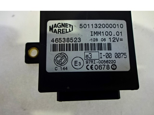 KIT ACCENSIONE AVVIAMENTO OEM N. 16589 KIT ACCENSIONE AVVIAMENTO GEBRAUCHTTEIL FIAT MULTIPLA (2004 - 2010) BENZINA/METANO HUBRAUM 16 JAHR. 2006