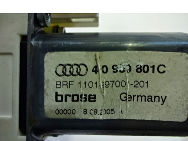 FENSTERMOTOR HINTEN OEM N. 4F0959801C GEBRAUCHTTEIL AUDI A6 C6 4F2 4FH 4F5 BER/SW/ALLROAD (07/2004 - 10/2008) DIESEL HUBRAUM 30 JAHR. 2005