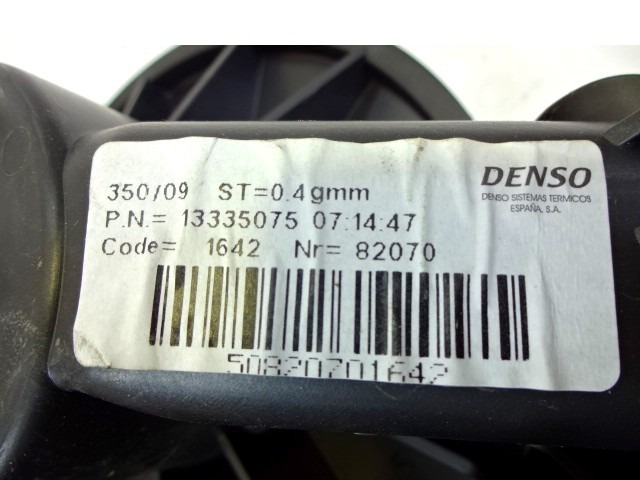 GEBLASE OEM N. 13335075 GEBRAUCHTTEIL OPEL CORSA D (2006 - 2011) BENZINA HUBRAUM 12 JAHR. 2010