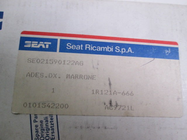 STOSSLEISTE SEITENWAND  OEM N. SE021590122AG GEBRAUCHTTEIL SEAT IBIZA MK1 (1984 - 1993)BENZINA HUBRAUM 12 JAHR. 1985