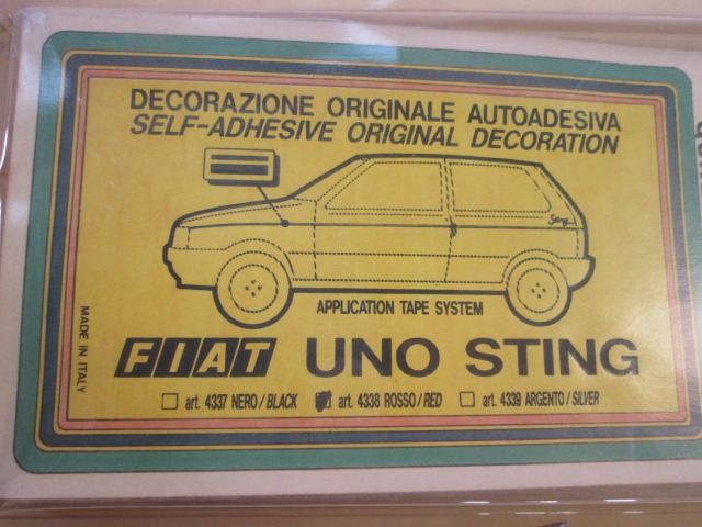 STOSSLEISTE SEITENWAND  OEM N. 4338 GEBRAUCHTTEIL FIAT UNO MK1 (1983 -1989)BENZINA HUBRAUM 10 JAHR. 1983