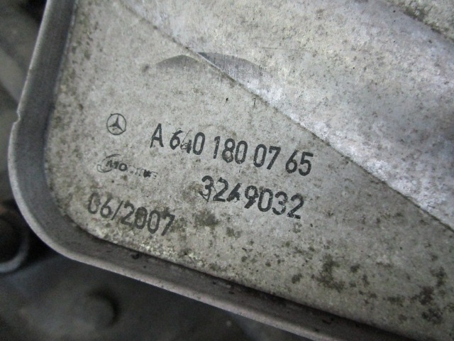 MOTOR OEM N. 640941 GEBRAUCHTTEIL MERCEDES CLASSE A W169 5P C169 3P (2004 - 04/2008) DIESEL HUBRAUM 20 JAHR. 2007