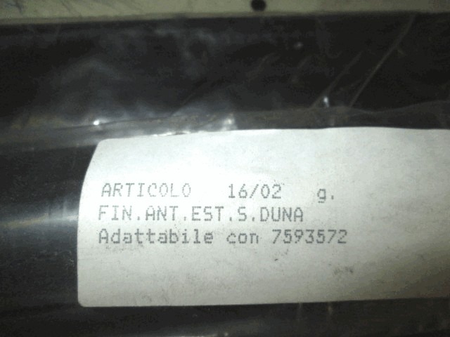 PROFIL, FRONT-TURFORM, LINKS OEM N. 7593572 GEBRAUCHTTEIL FIAT DUNA (1987 - 1991)BENZINA HUBRAUM 13 JAHR. 1987