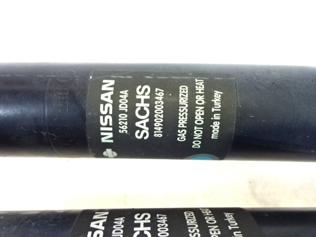 PAIR HINTEREN STO?DAMPFER OEM N. 56210JD04A 814902003467 GEBRAUCHTTEIL NISSAN QASHQAI J10C (2006 - 2010) DIESEL HUBRAUM 15 JAHR. 2007