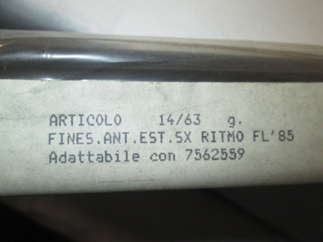 PROFIL, FRONT-TURFORM, LINKS OEM N. 7562559 GEBRAUCHTTEIL FIAT RITMO (1982 - 1988)BENZINA HUBRAUM 13 JAHR. 1985