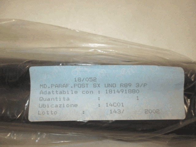 STOSSLEISTE SEITENWAND  OEM N. 181491880 GEBRAUCHTTEIL FIAT UNO MK2 (1989 - 1995)BENZINA HUBRAUM 10 JAHR. 1989
