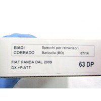 SPIEGELGLAS OEM N. 71754720 GEBRAUCHTTEIL FIAT PANDA 169 (2009 - 2011) BENZINA/GPL HUBRAUM 12 JAHR. 2010