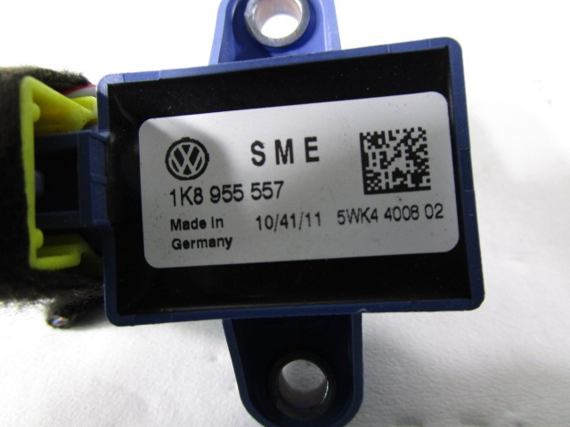 SENSOR AIRBAG OEM N. 1K8955557 GEBRAUCHTTEIL VOLKSWAGEN SCIROCCO MK3 137 138 (10/2008 - 06-2014)BENZINA HUBRAUM 14 JAHR. 2011