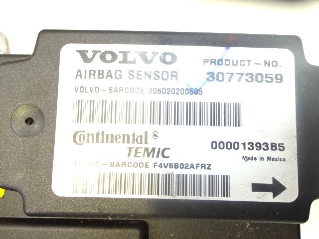 KIT KOMPLETTE AIRBAG OEM N. 17906 KIT AIRBAG COMPLETO GEBRAUCHTTEIL VOLVO V50 (2004 - 05/2007) DIESEL HUBRAUM 20 JAHR. 2006