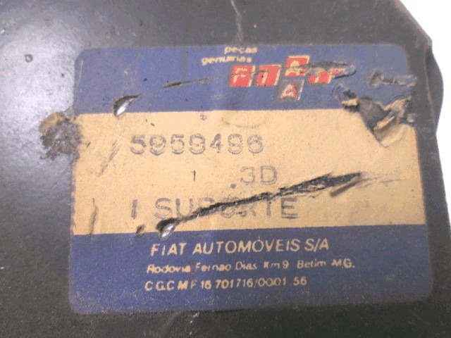 ANBAUTEILE STOSSFANGER HINTEN OEM N. 5959496 GEBRAUCHTTEIL FIAT 127 (1971 - 1987)BENZINA HUBRAUM 13 JAHR. 1971