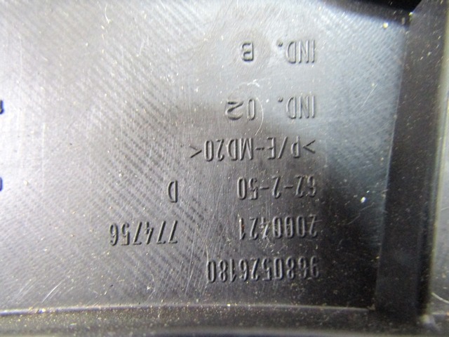 ANBAUTEILE STOSSFANGER HINTEN OEM N. 9680526180 GEBRAUCHTTEIL CITROEN C4 PICASSO/GRAND PICASSO MK1 (2006 - 08/2013) DIESEL HUBRAUM 16 JAHR. 2008