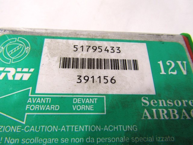 AIRBAG-STEUERGERAT / SENSOR OEM N. 51795433 GEBRAUCHTTEIL FIAT GRANDE PUNTO 199 (2005 - 2012) DIESEL HUBRAUM 13 JAHR. 2008