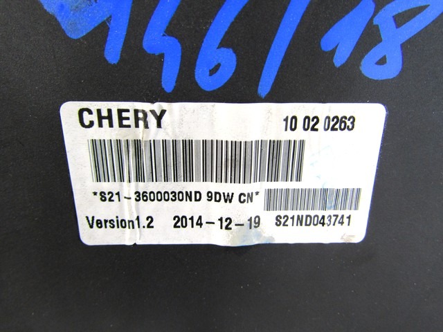 KIT ACCENSIONE AVVIAMENTO OEM N. KIT ACCENSIONE AVVIAMENTO GEBRAUCHTTEIL DR ZERO (DAL 2015)BENZINA/GPL HUBRAUM 10 JAHR. 2015